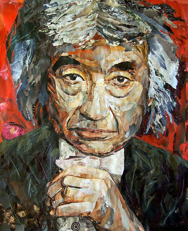 SEIJI OZAWA, 2006, paper collage, 120x100cm